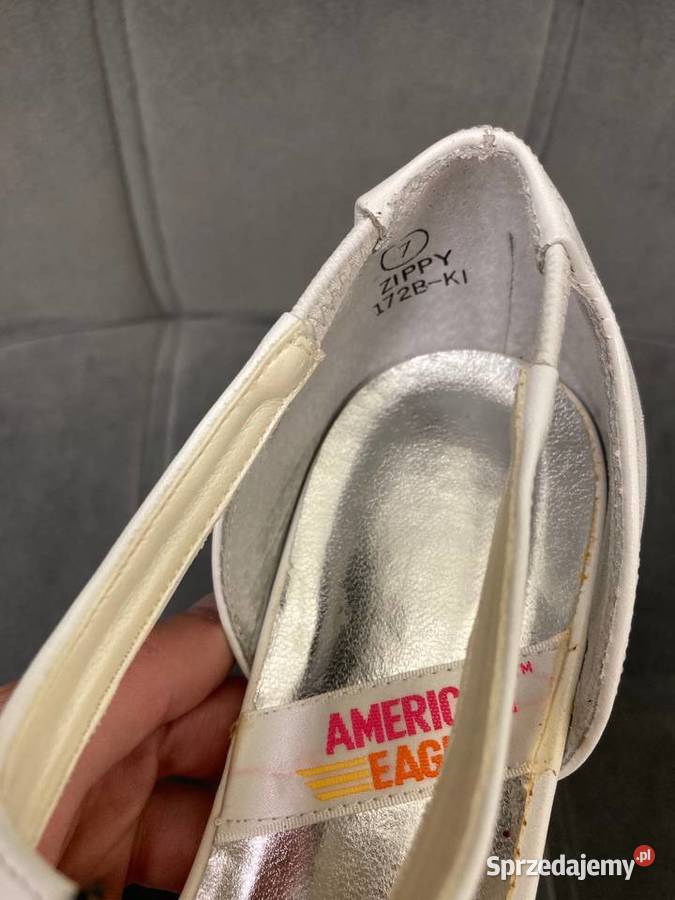 Nowe białe płaskie buty American Eagle vintage biały podkarpackie Nisko