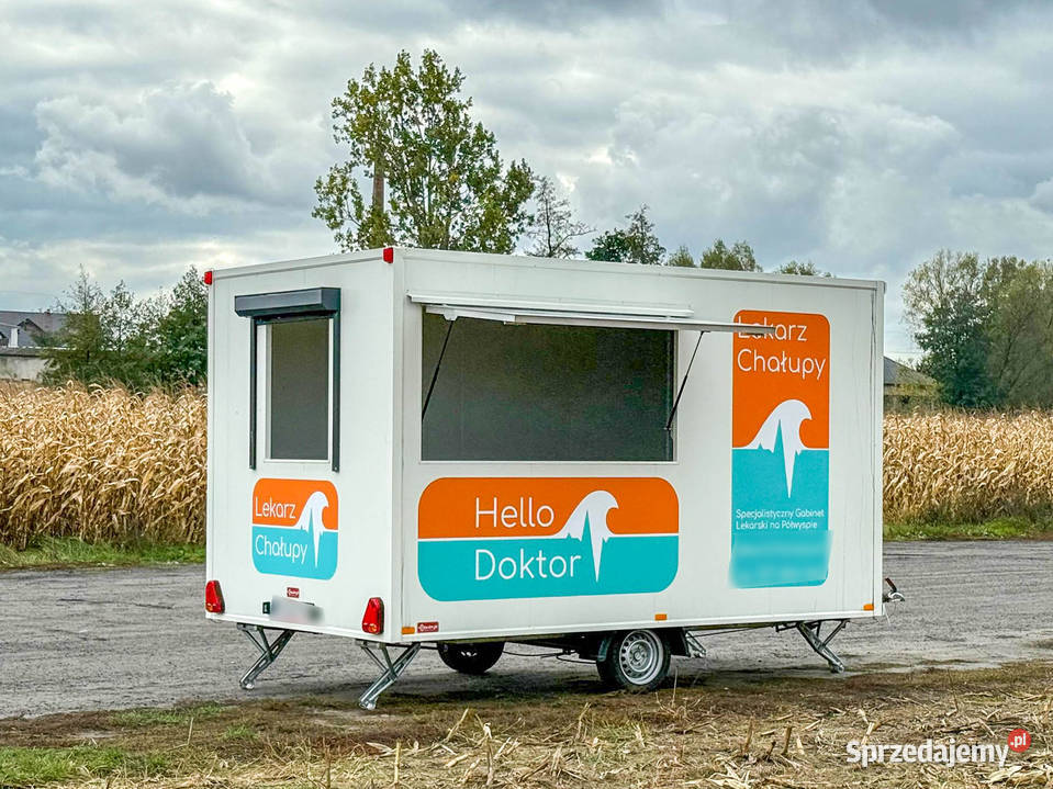 Przyczepa gastronomiczna 4 m zarejestrowana ręki wielkopolskie