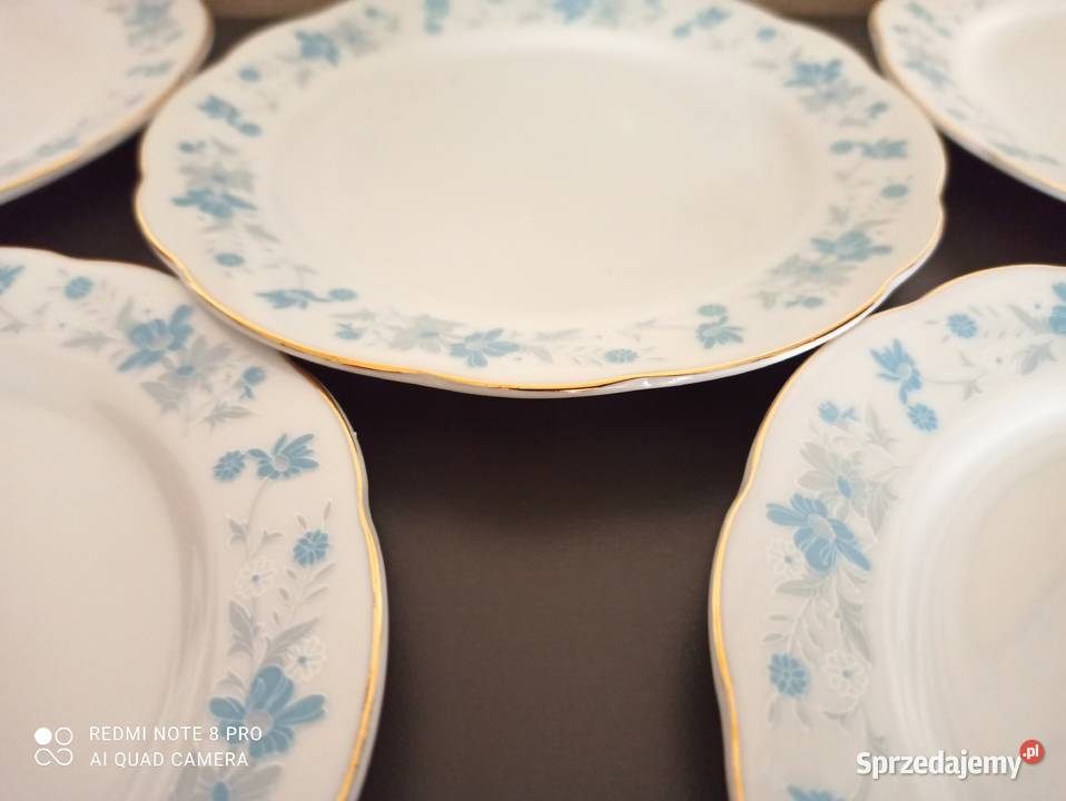 Talerze porcelanowe PRL 6 podlaskie