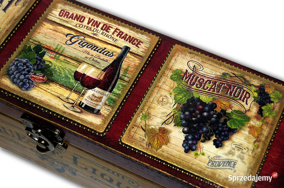 drewniana SKRZYNKA NA WINO Marsannay la Cte Bydgoszcz
