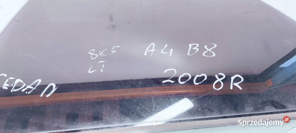 SZYBA BOCZNA DRZWI LEWY TYŁ AUDI A4 B8 8K5 2008 sprzedam