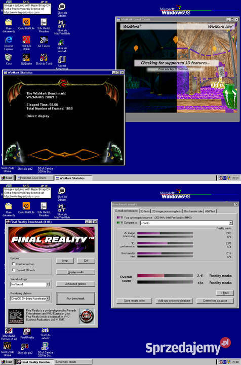 ViewTOP 3D Vulcan 3dfx Voodoo Rush AT25 Alliance Cielądz