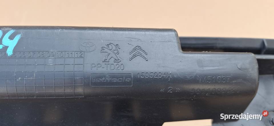 JUMPY EXPERT PROACE ŚLIZG ZDERZAKA TYŁ MOCOWANIE Bieleń