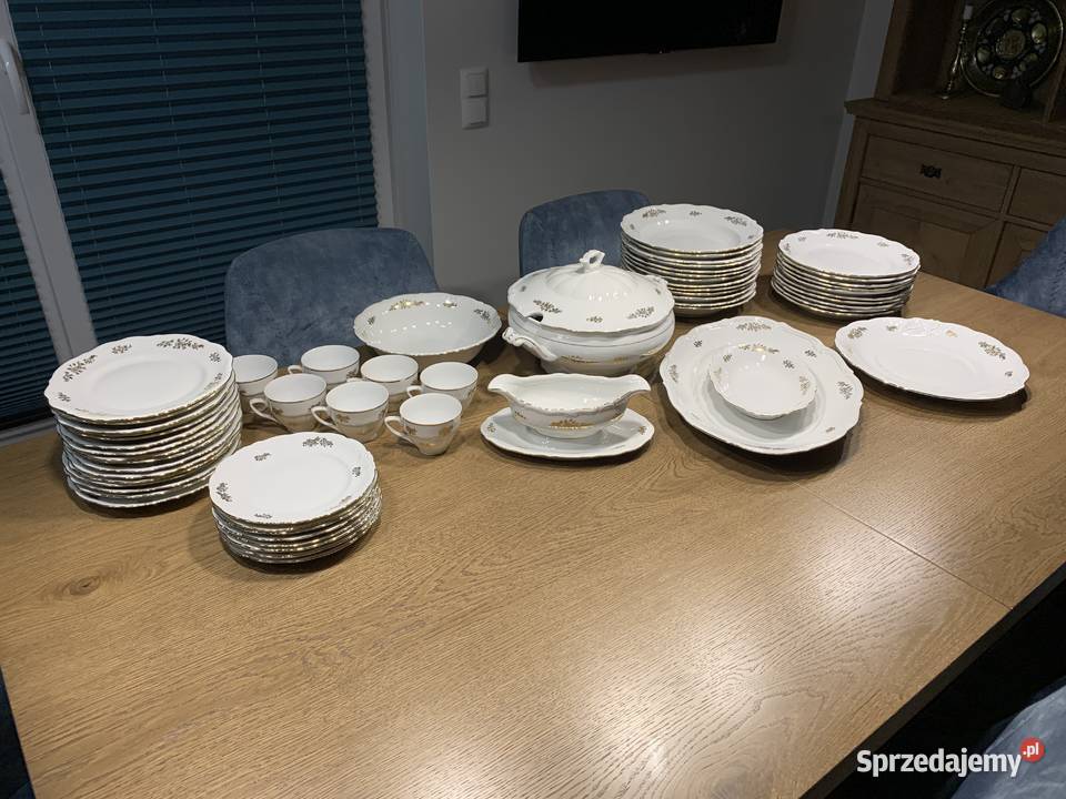 Serwis obiadowy porcelana Wałbrzych PRL małopolskie Bochnia
