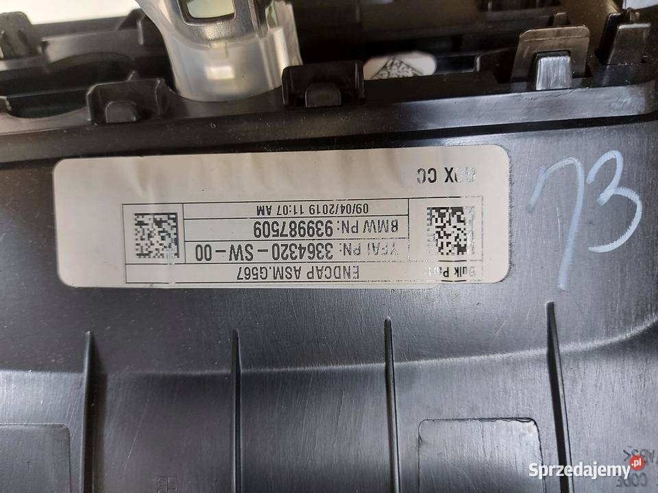 BMW G05 X5 30d 2019r TUNEL ŚRODKOWY NAWIEW