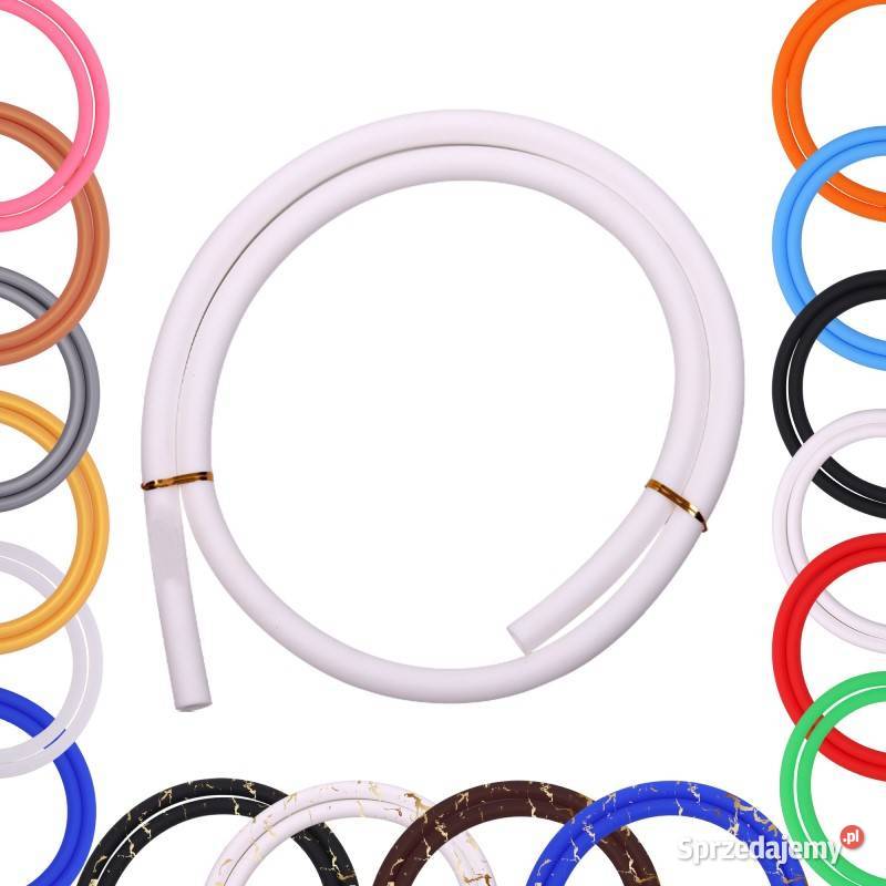 Wąż Silikonowy Fajka Wodnej Sziszashisha White Łódź