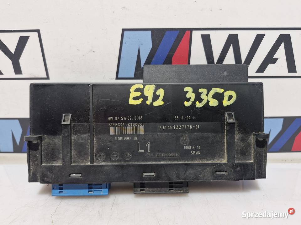 BMW E90 E91 E92 MODUŁ STEROWNIK KOMFORTU 9227178 sprzedam
