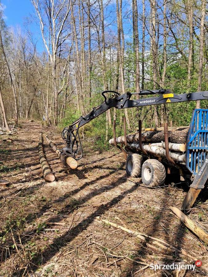 Przyczepa Leśna vreten 8 tonowa hds nieuszkodzony Maszyny rolnicze Nowy Staw
