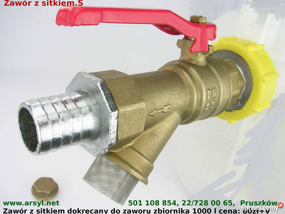 Zbiornik 1000 wylewka adapter do zbiornika Pruszków