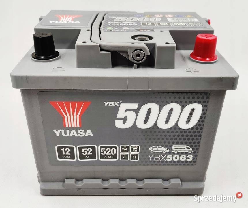 Akumulator Yuasa YBX5063 12V 52Ah 520A P osobowe sprzedam