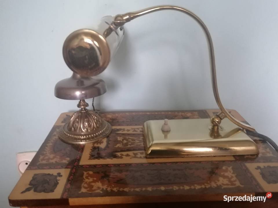 Lampa gabinetowa Bankierska z łat 50 tych Art Kraków