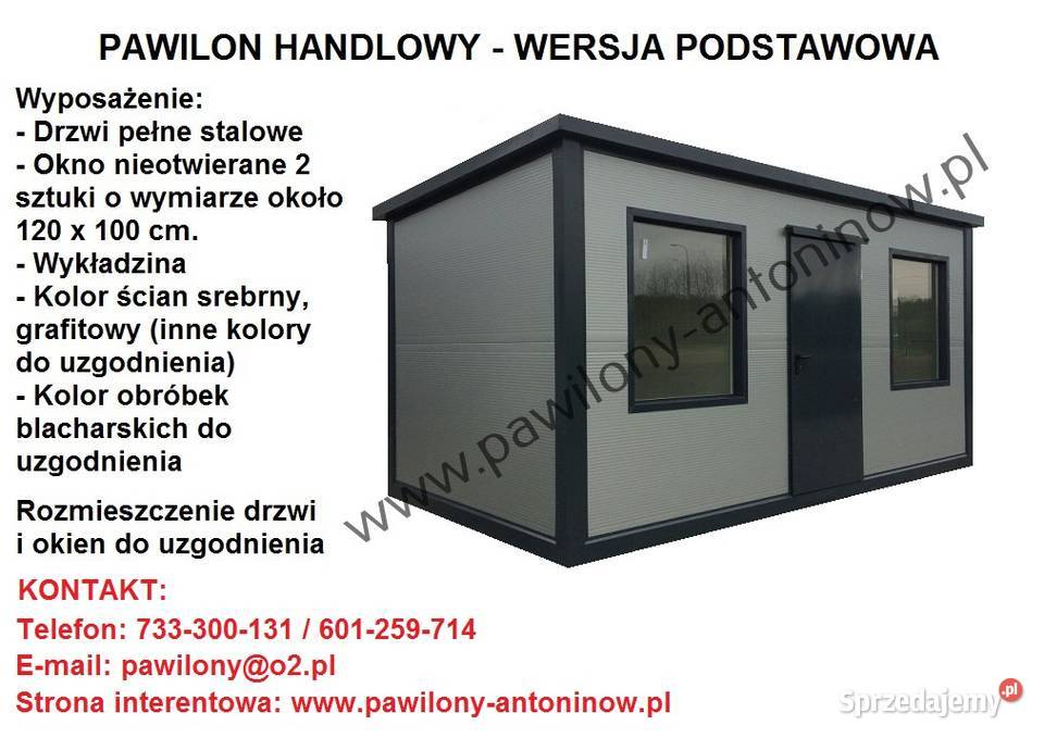 NOWY PAWILON HANDLOWY KONTENER BIUROWY USŁUGOWY Biuro Kielce sprzedam