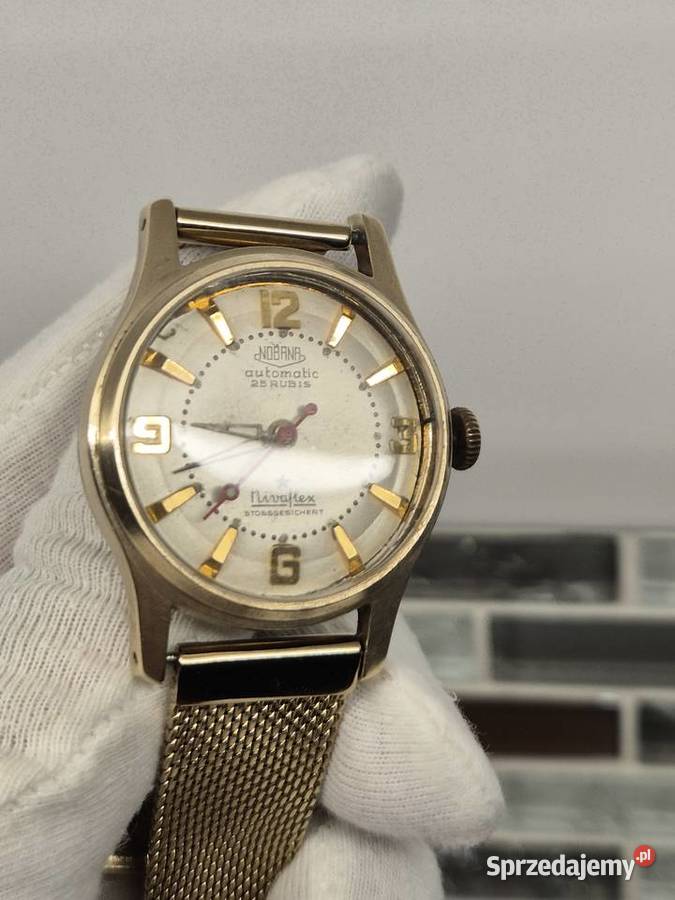 Rzadki zegarek Nobana automat Zegarki śląskie Chorzów