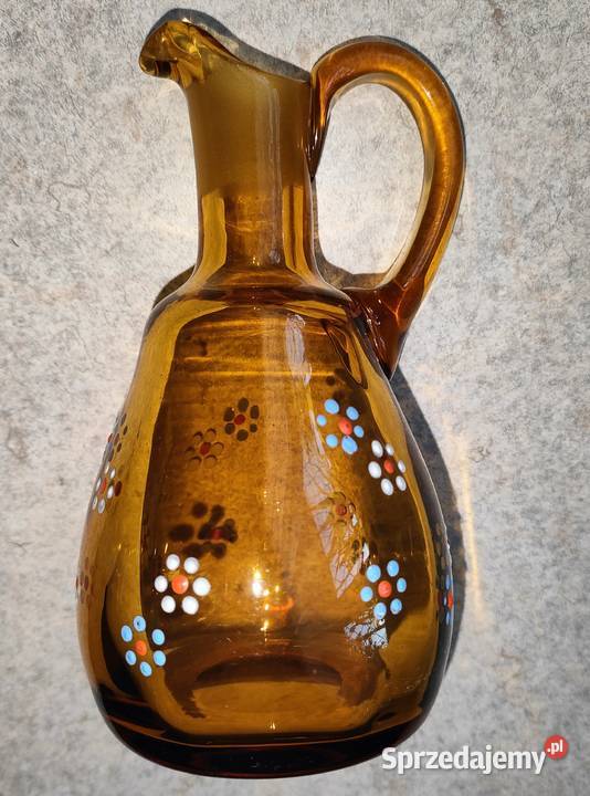 DZBANEK SZKLANY lata PRL Bielsko-Biała