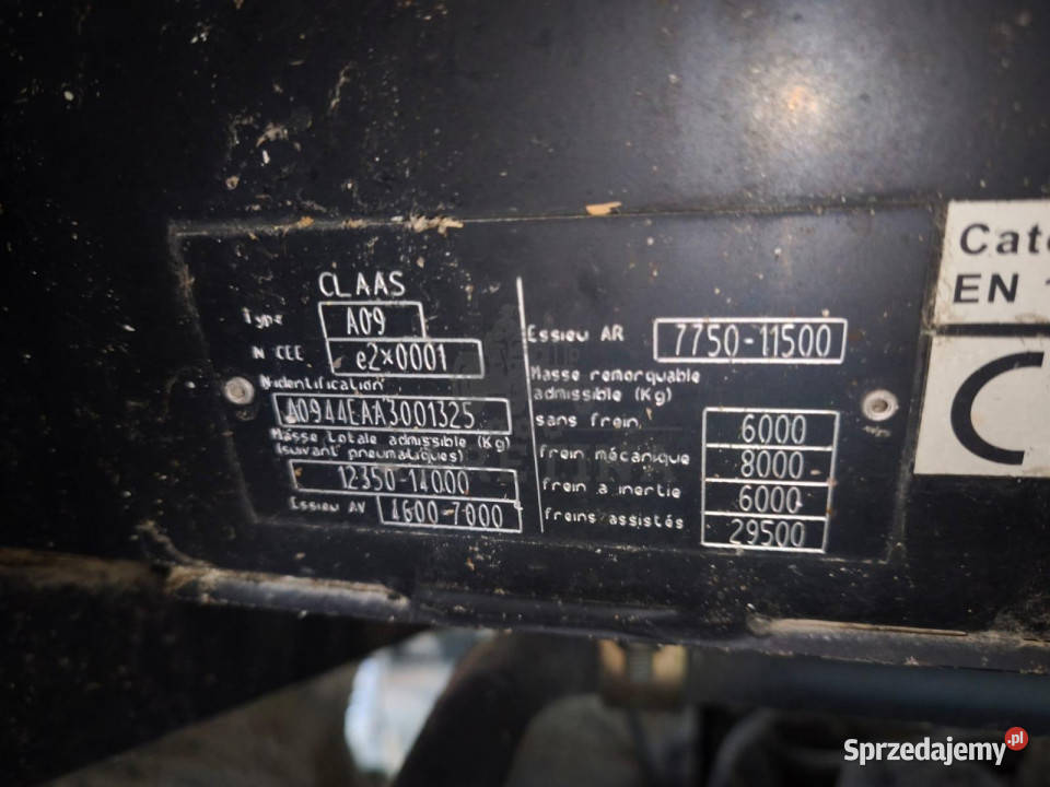 Kabina Claas Axion 850 2008 Jastrzębniki sprzedam