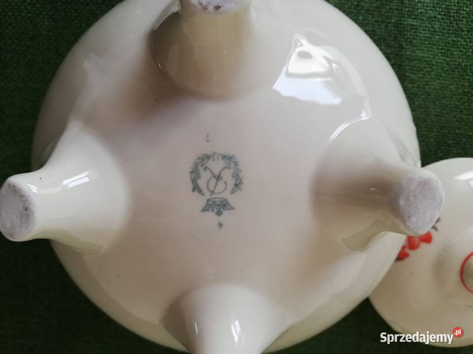Bomboniera porcelana sygnowana Reinchenbach Gorlice