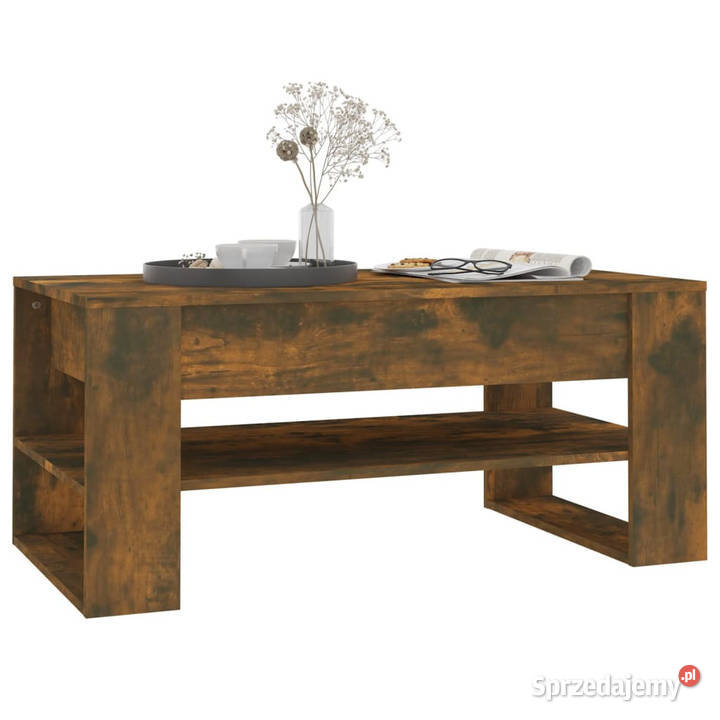 Stolik kawowy przydymiony dąb 102x55x45 WM816928 Warszawa