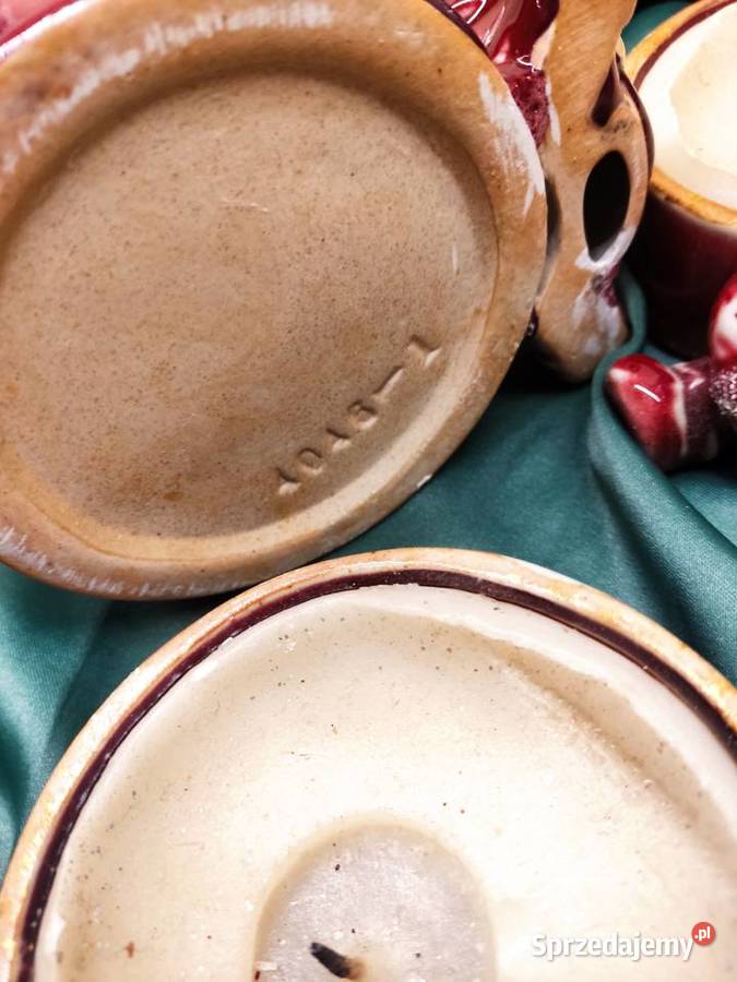 Świeczniki ceramiczne ze Świętym Mikołajem