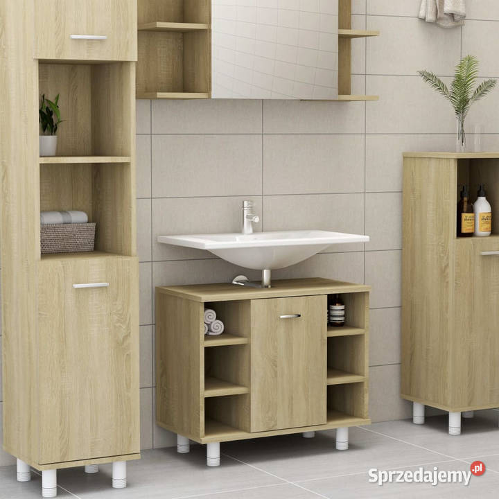 Szafka łazienkowa kolor dębu sonoma 60x32x535 Warszawa