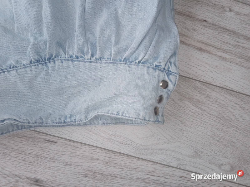 jeansowy top bluzka zara niebieski lubelskie Lubartów