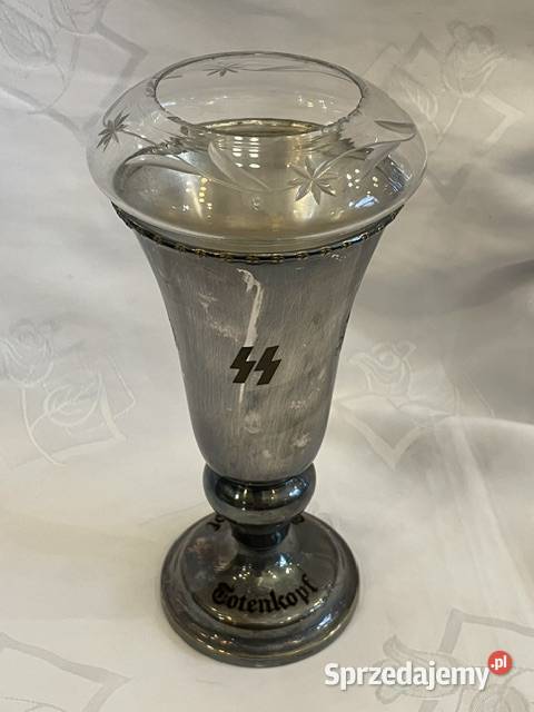 Posrebrzany Kielich Oficerski Totenkopf III Kraków sprzedam