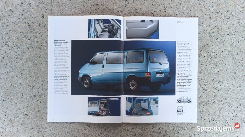 VW Volkswagen T4 Caravelle Prospekt