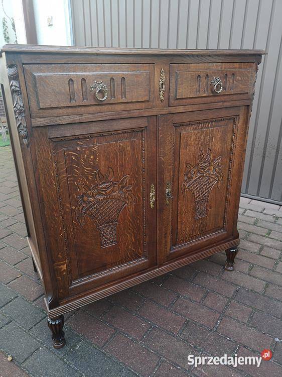 Komoda Pomocnik Szafka Dębowa Zgrabna Stara Swarzędz