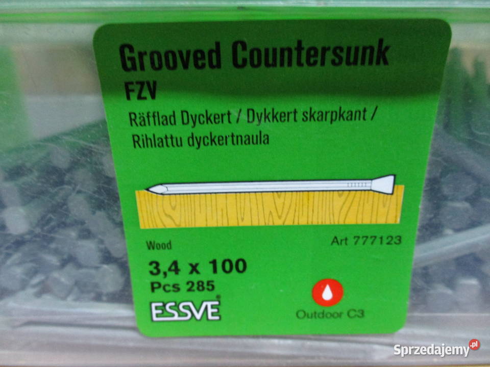 Essve gwóźdź rowkowany 34x100 art 777123 Mogilno