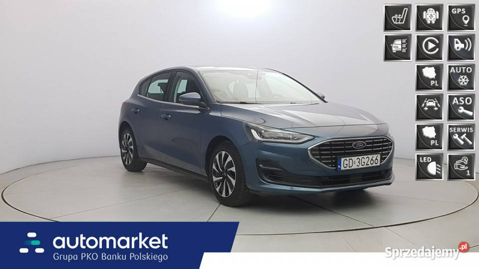 Ford Focus 10 EcoBoost Titanium Z Polskiego podgrzewane fotele mazowieckie Warszawa