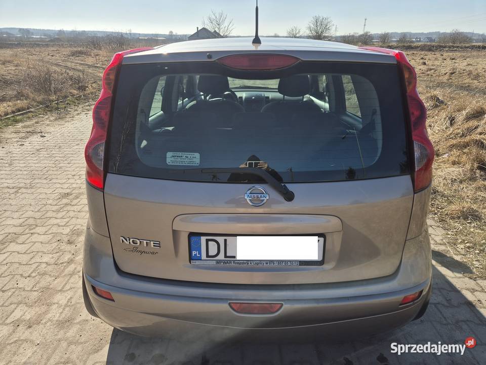 Nissan Note Model 2008 1301 WłaścicielSalon nieuszkodzony Legnica