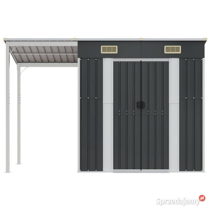 Szopa z wiatą antracyt 277x1105x181 stal Warszawa