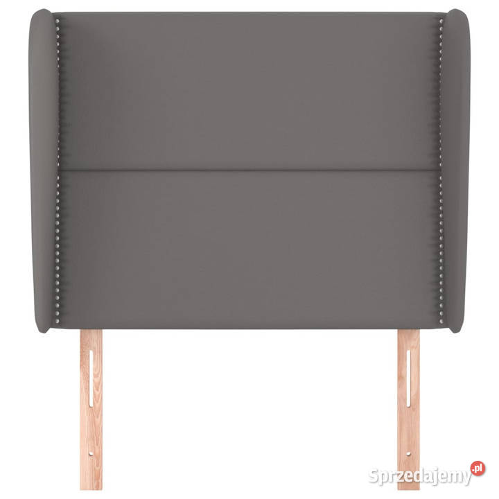 Zagłówek uszak szary 103x23x118128 sztuczna Warszawa