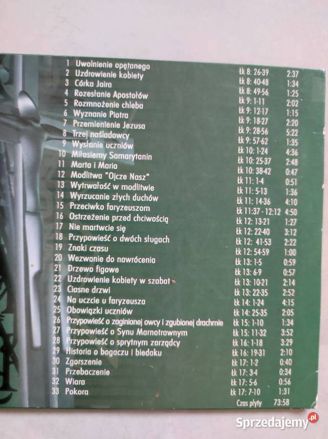 ewangelia według św łukasza krzysztof kolberger 1 płyta Płyty i kasety Kielce