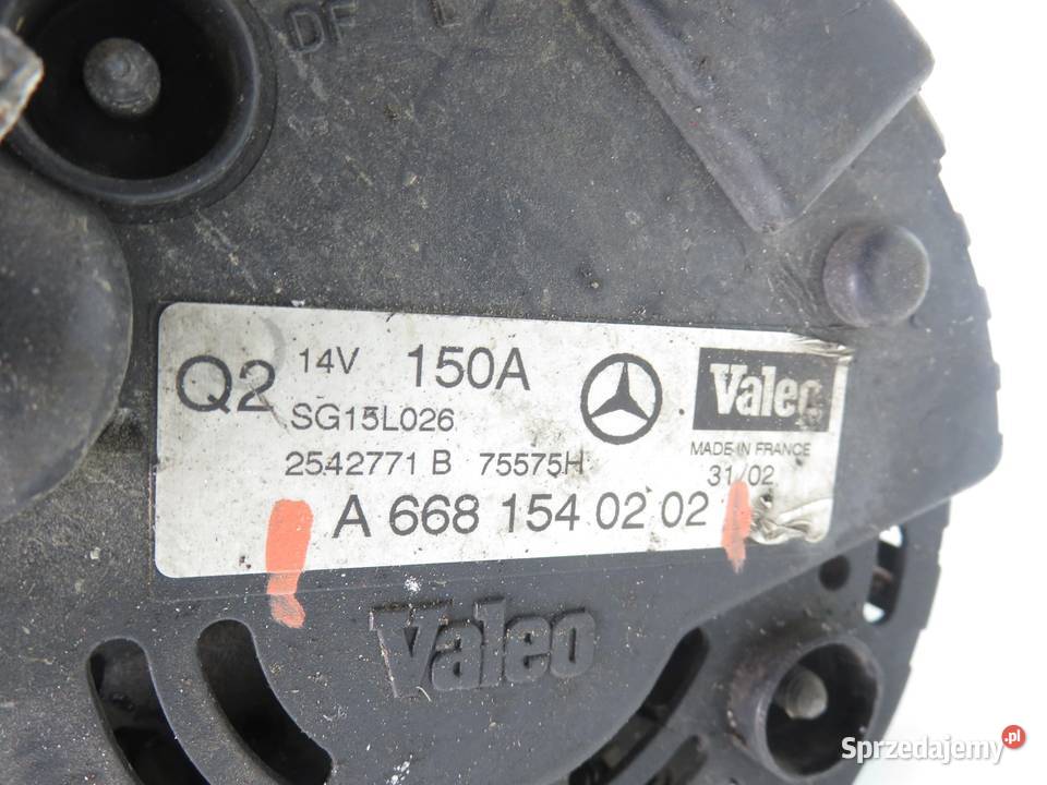 ALTERNATOR MERCEDES 414 17 CDI A6681540202
