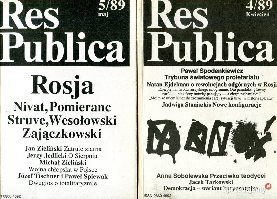 Res Publica 489 589 Rok wydania 1989 sprzedam
