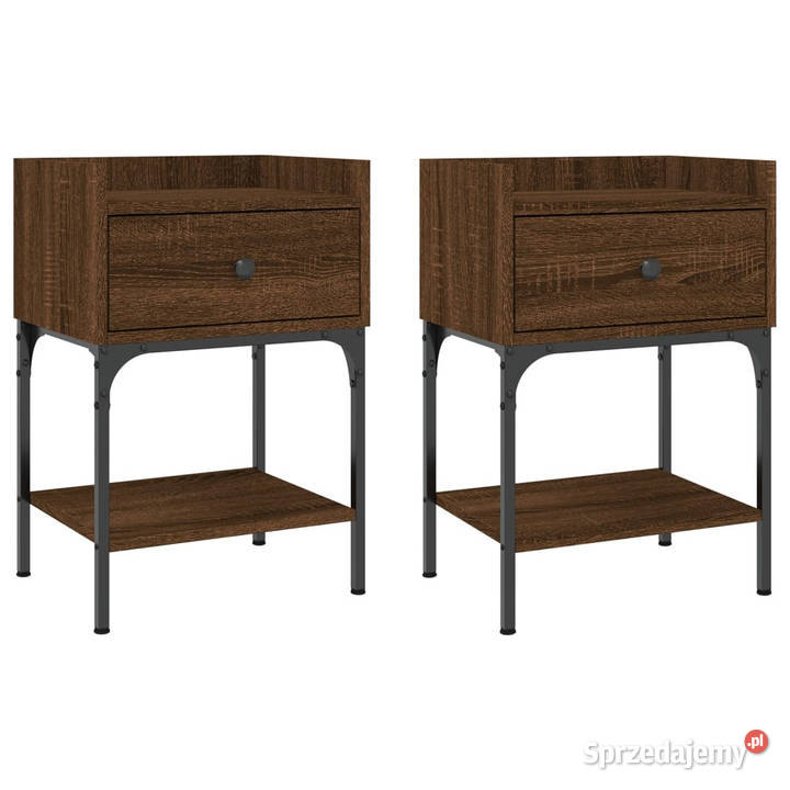 Stoliki nocne 2 brązowy dąb 405x31x60 WM825902 Warszawa