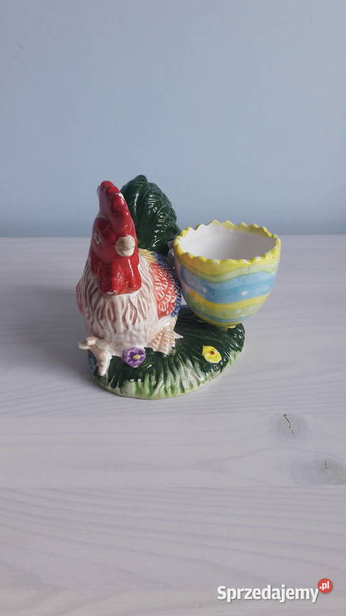 Ceramiczna ozdoba w kształcie kurczaka Głuchołazy