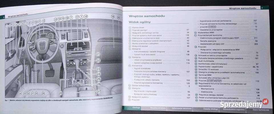 INSTRUKCJA OBSŁUGI AUDI Q7 4LO W Języku POLSKIM Jaworzno