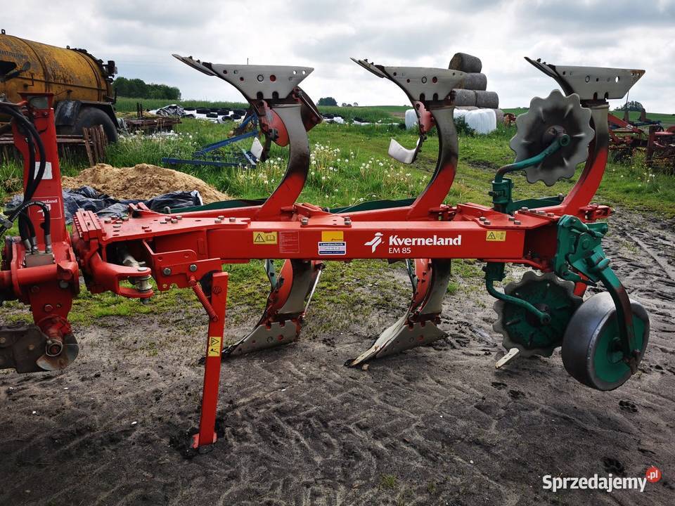 Pług Kverneland Em 85 3 skibowy obrotowy resor Strzyżew