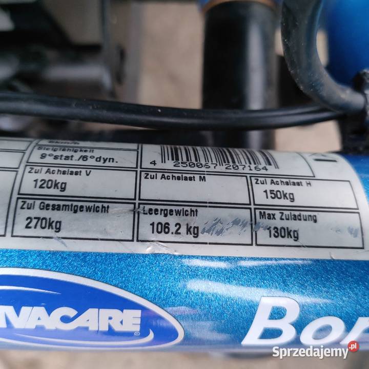 Wózek inwalidzki elektryczny Invacare Bora nowe Milanówek