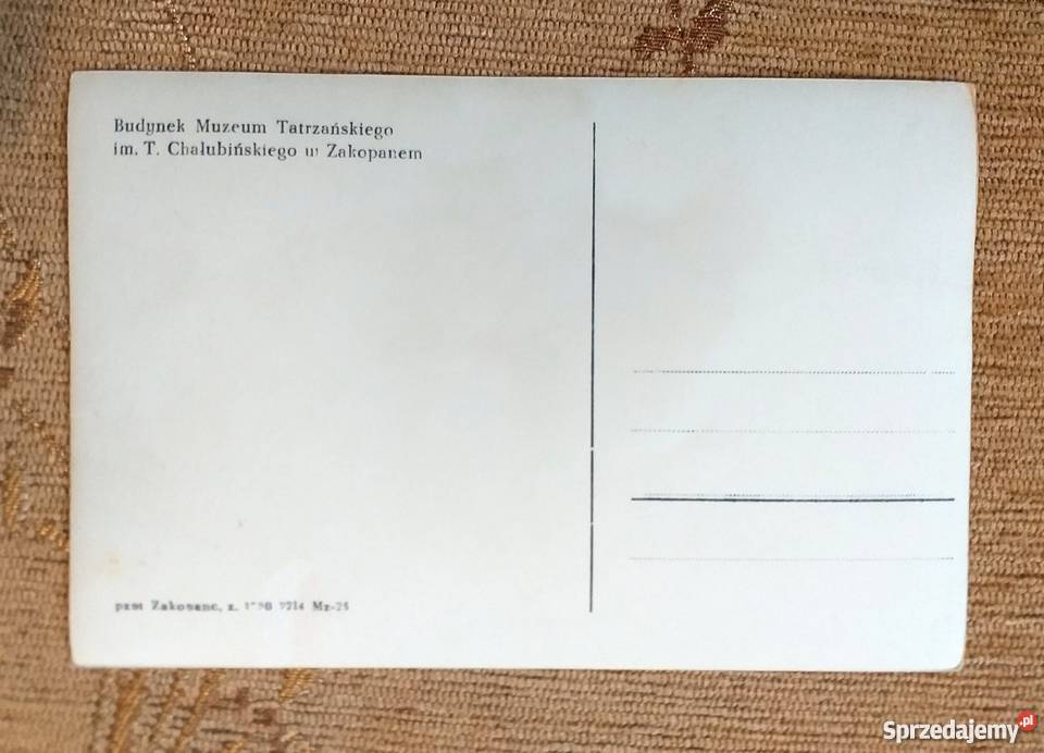 MUZEUM TATRZAŃSKIE IM T CHAŁUBIŃSKIEGO W Piszczac