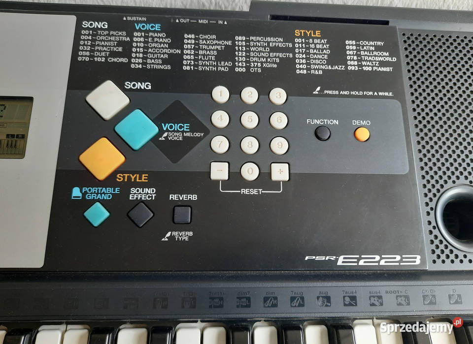 Keyboard YAMAHA PSR E223 z MIDI Lubin