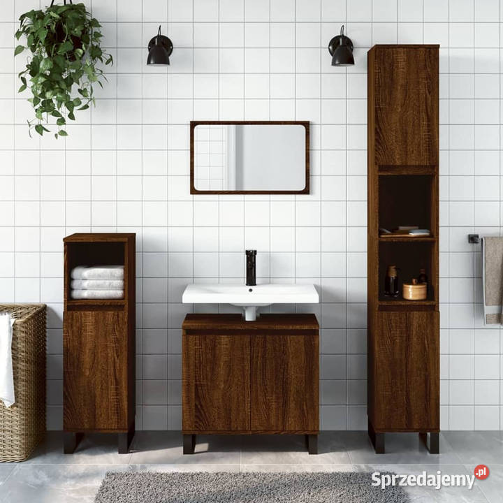 Szafka łazienkowa brązowy dąb 58x33x60 WM831595 Warszawa sprzedam