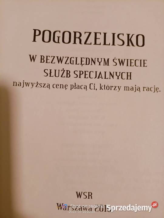 Pogorzelisko książki Warszawa księgarnia Praga Rok wydania 2020
