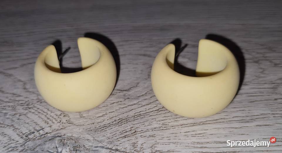 Kolczyki damskie koła żółte Łódź sprzedam