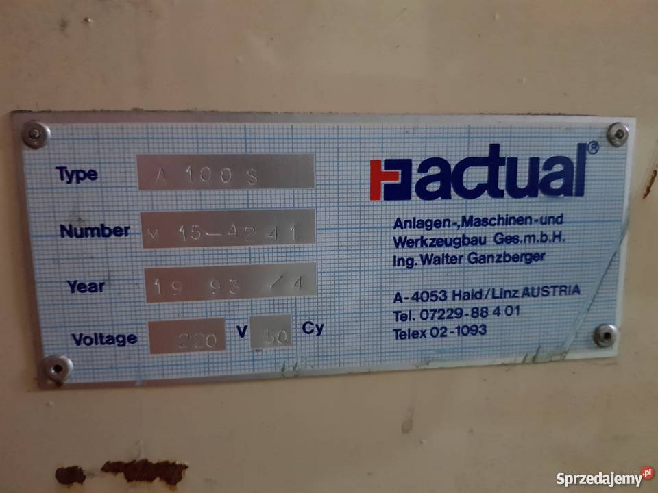 Zgrzewarka jednogłowicowa ACTUAL A100S Biznes i Przemysł pomorskie Karsin