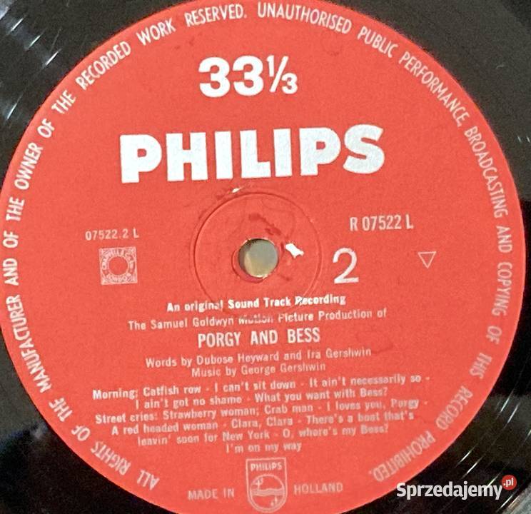 Porgy And Bess soundtrack 1 płyta Płyty i kasety Szczecin