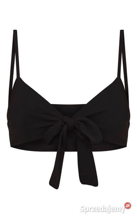 PRETTYLITTLETHING stanik crop top bralet wiązany Kalisz