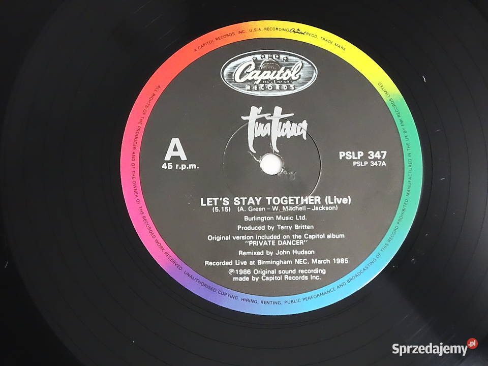 Tina Turner Two People Capitol Records Limited 2 płyty Biłgoraj sprzedam