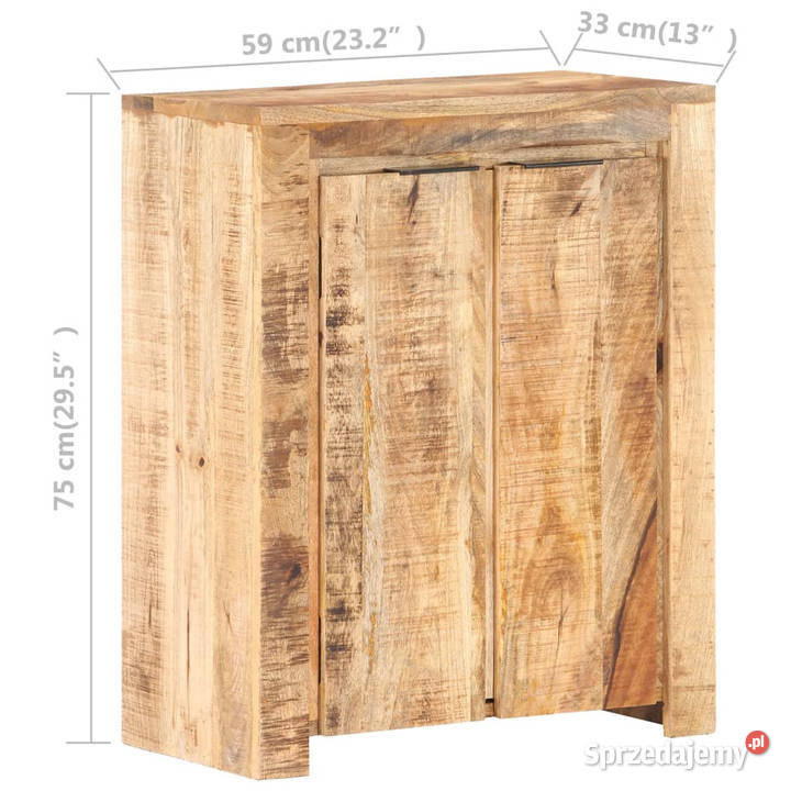 Szafka 59x33x75 surowe drewno mango WM320212 Warszawa sprzedam